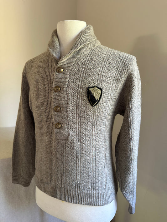 Puritan Continental Shawl Collar Wool Sweater