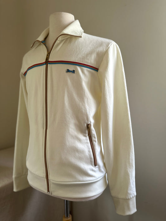 Le Tigre Cream Track Zip Up Jacket