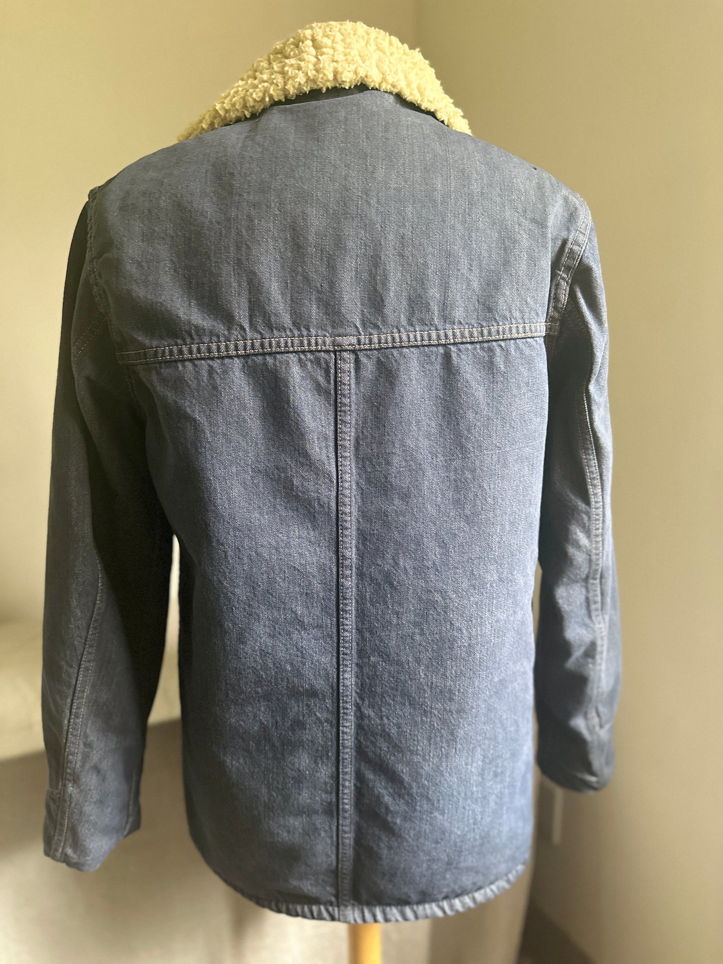 Sears Roebuck Denim Fleece Work Jacket