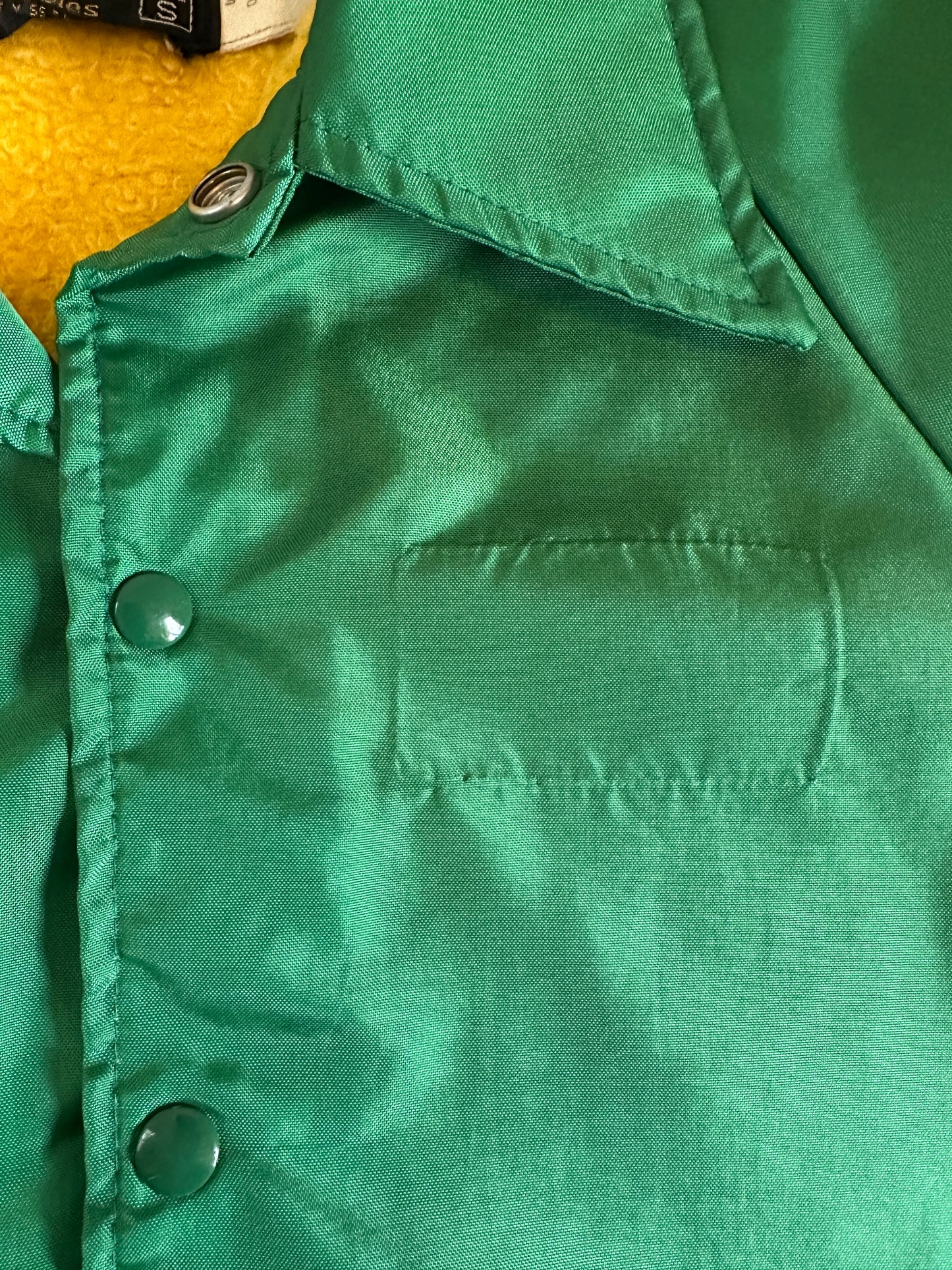 Swingster World of Wearables Green Nylon Track Jacket