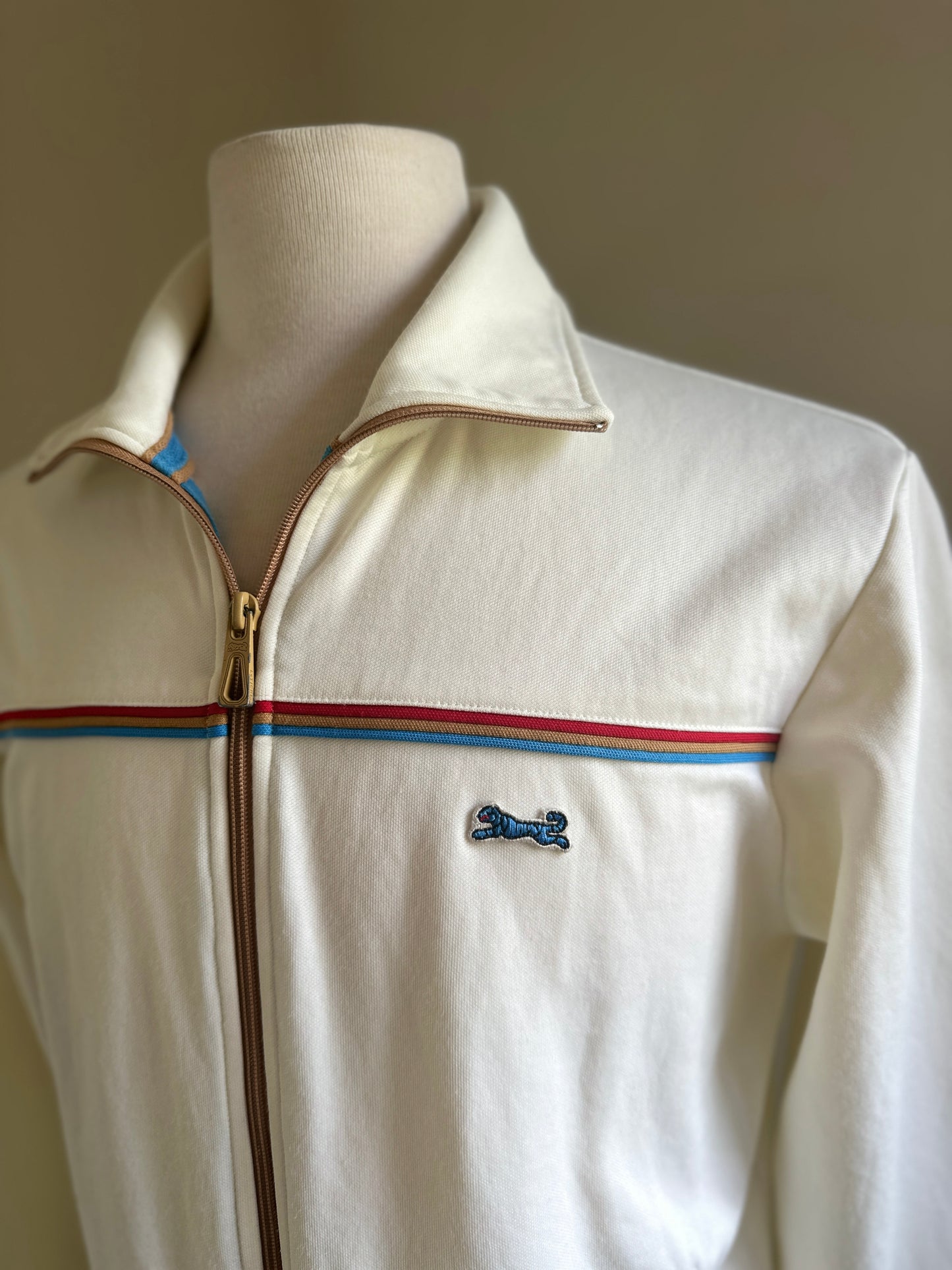 Le Tigre Cream Track Zip Up Jacket