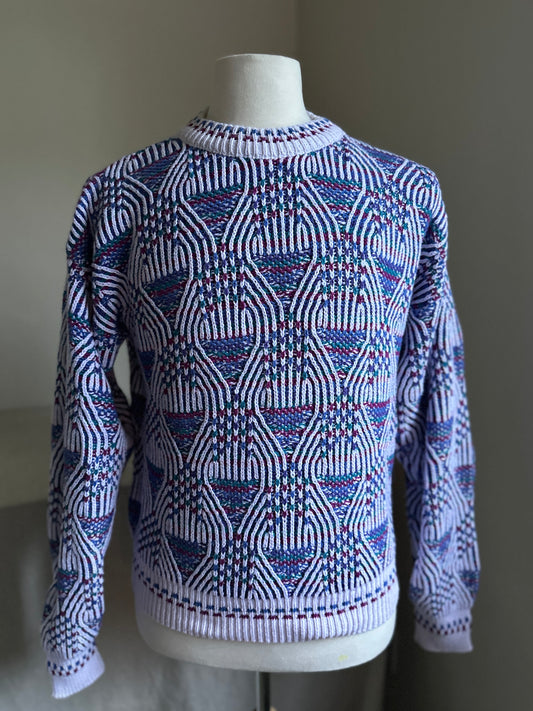 Alexander Julian Cotton Swirls Sweater