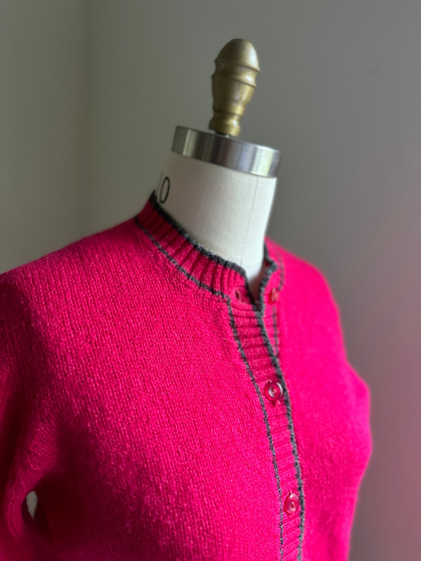 Hot Pink Braemar International Cardigan
