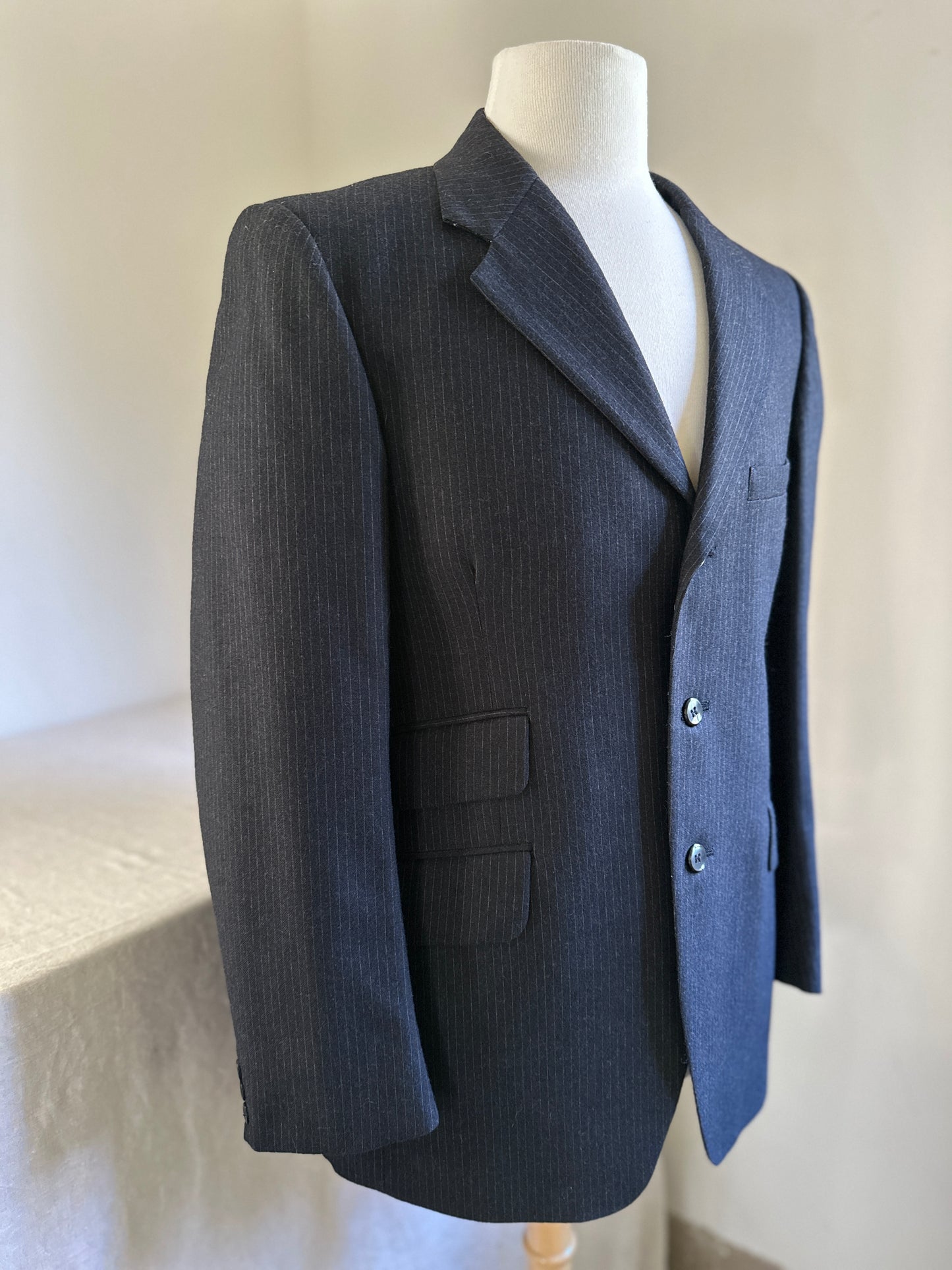 Alexandre Charcoal Pin-Stripe Jacket
