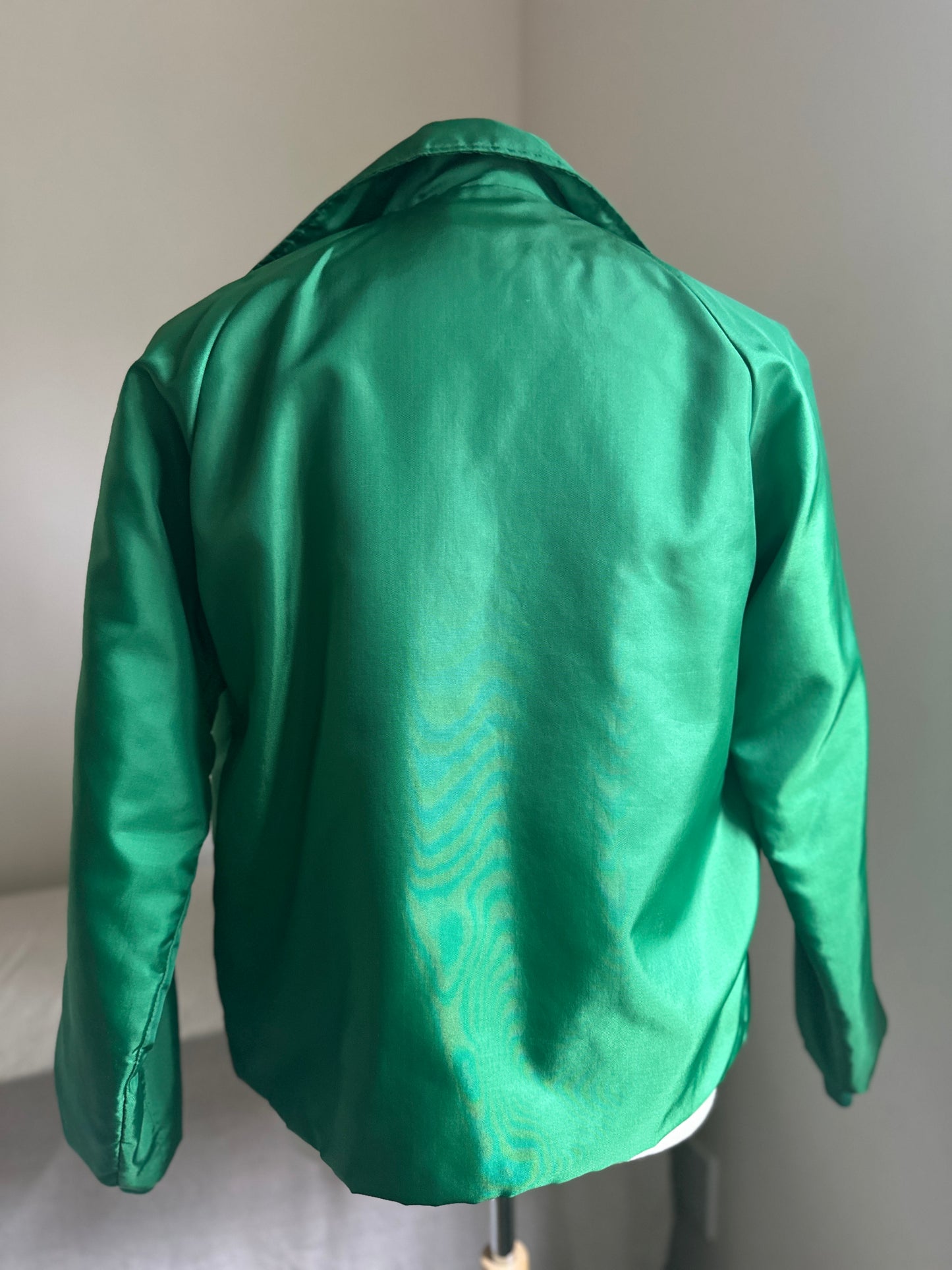Swingster World of Wearables Green Nylon Track Jacket