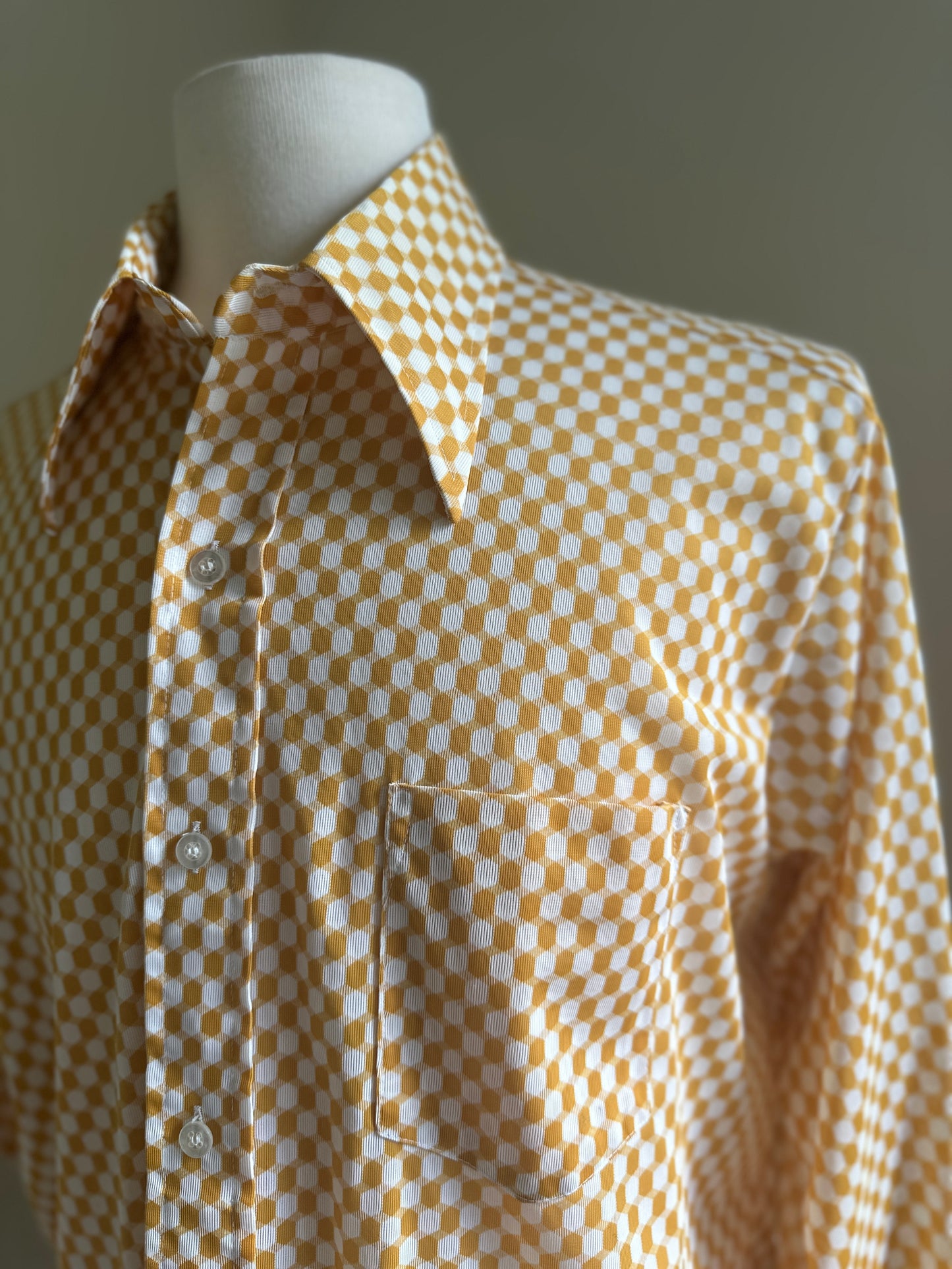 Westvale Honeycomb Gold Dress Shirt