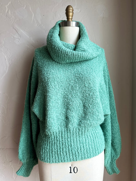 Kitty Hawk Cowl Neck Pistachio Green Sweater