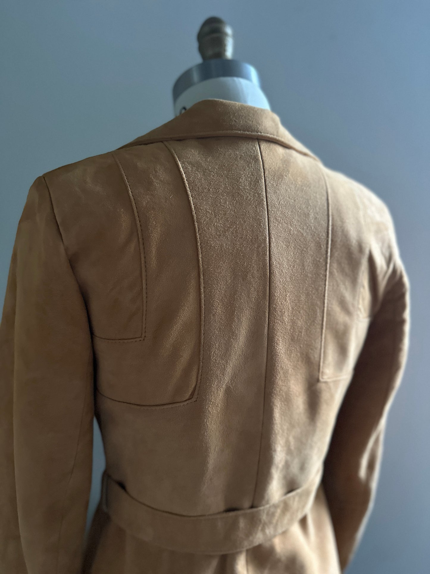 Scully Leatherworks Suede Button Up With Tie belt