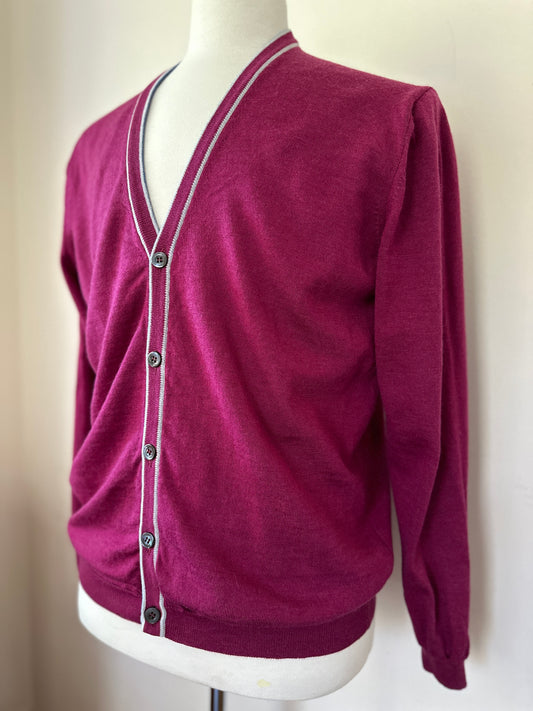 Duchamp London Raspberry Cardigan