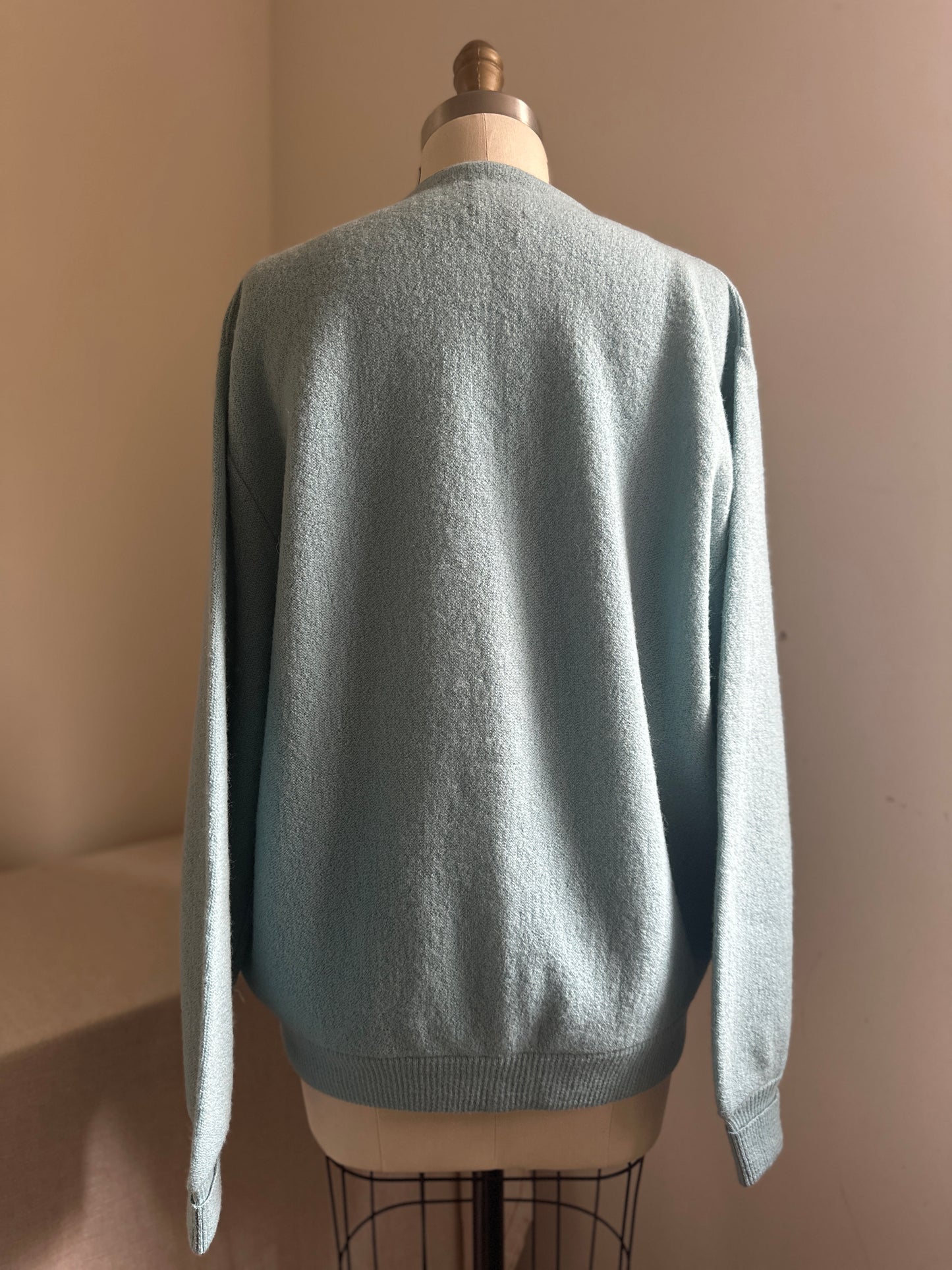 Arnold Palmer Blue Wool Cardigan Sweater