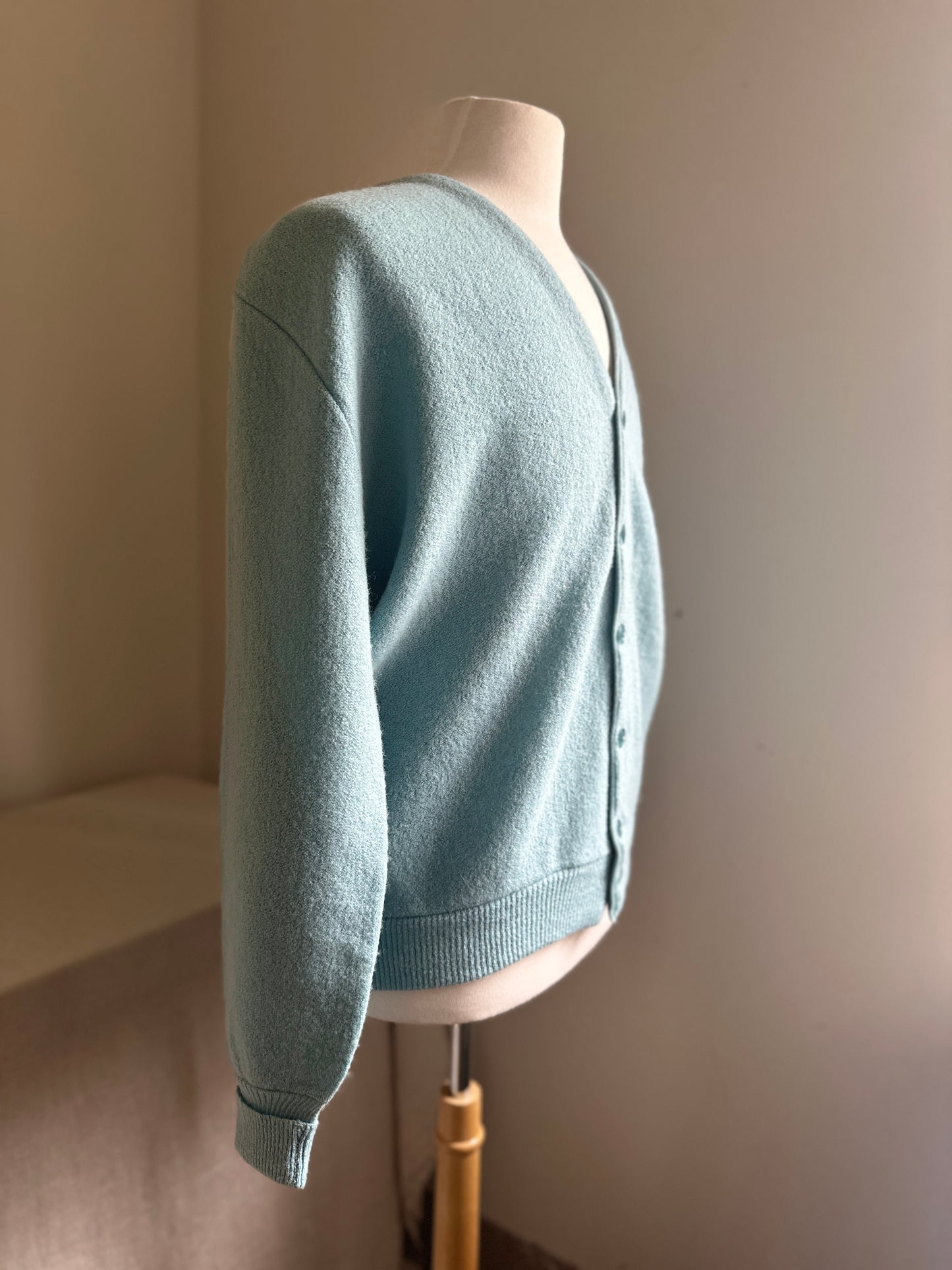 Arnold Palmer Blue Wool Cardigan Sweater