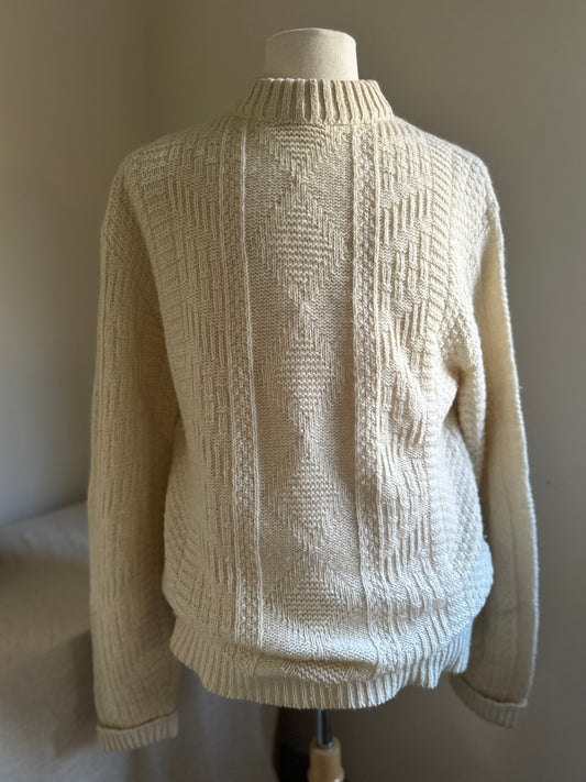Sport King Cream Wool Sweater