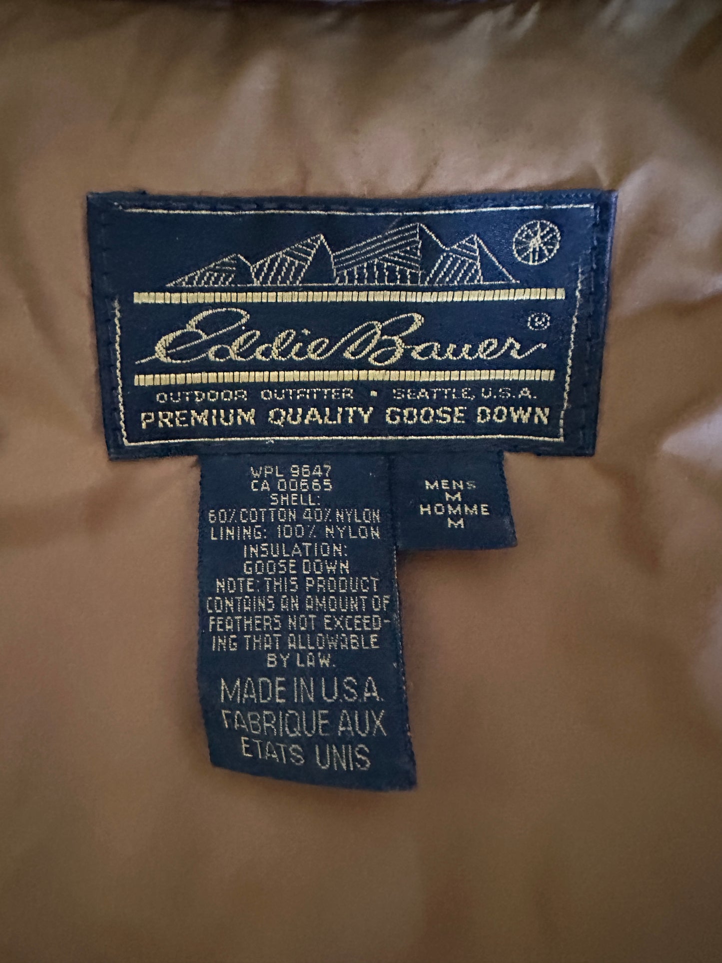 Navy Eddie Bower Goose Down Bomber