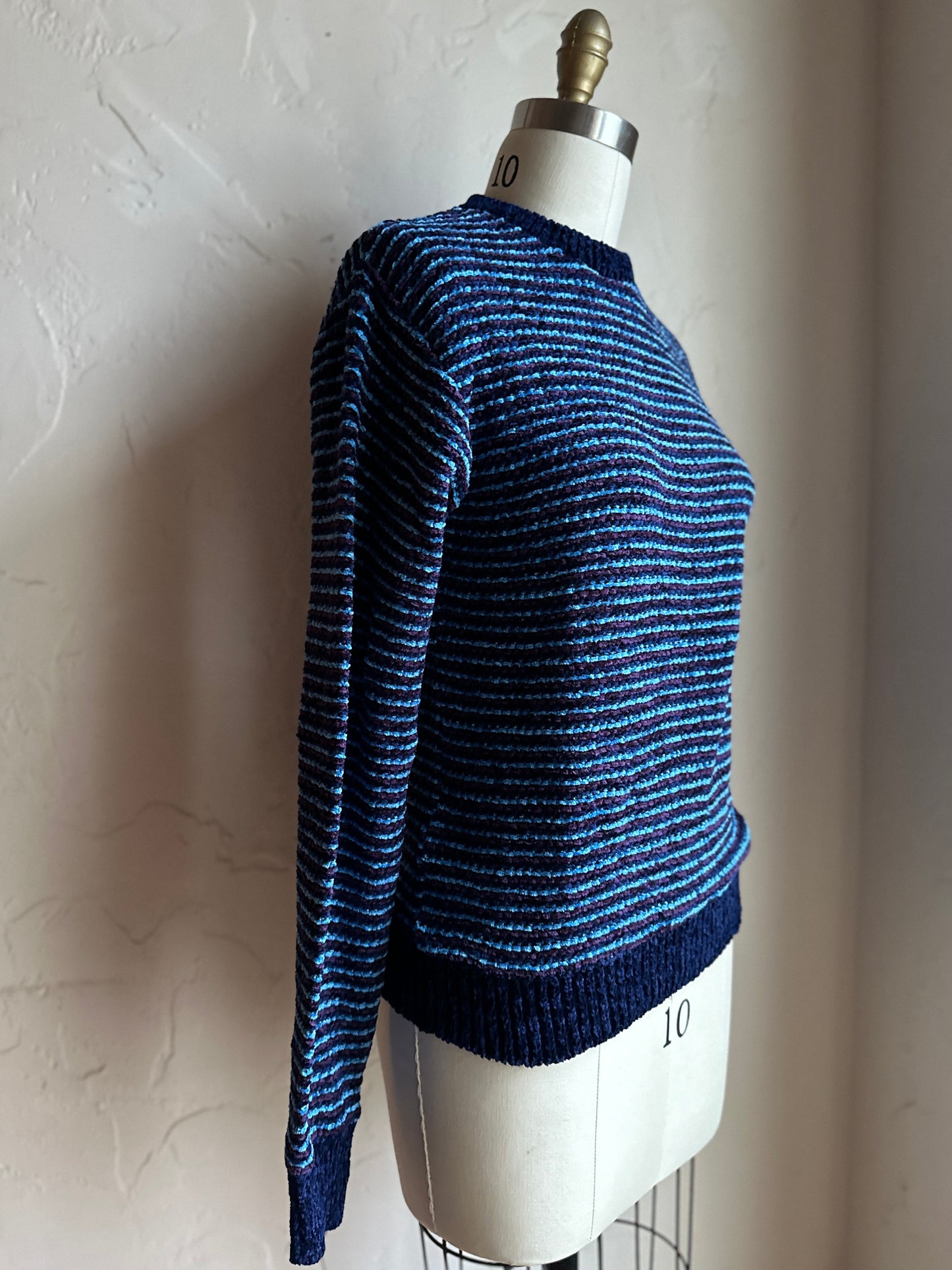 Chenille Striped Sweater