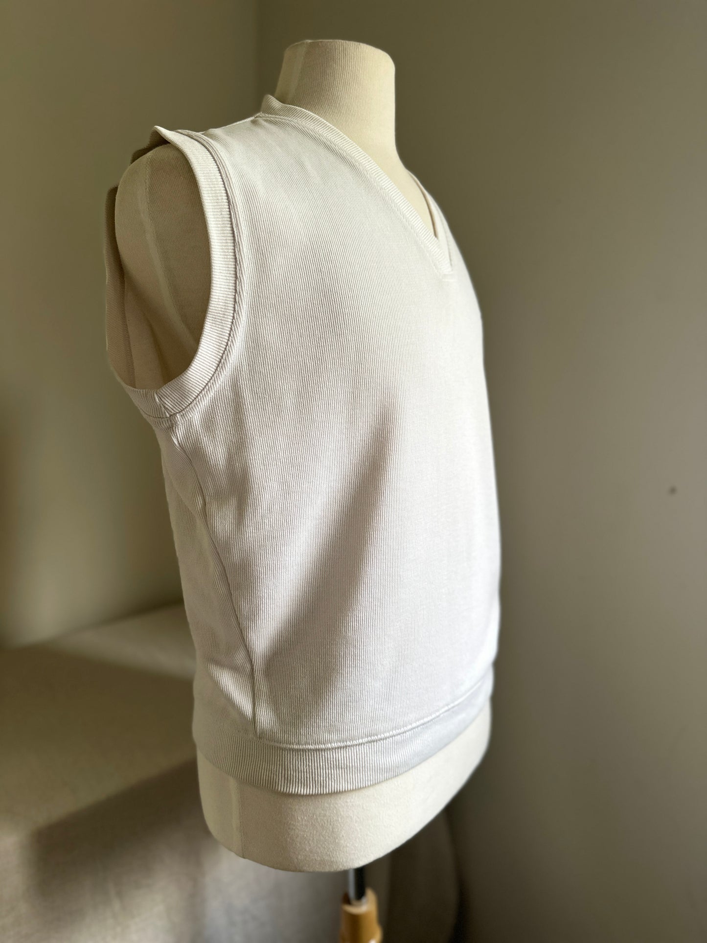 Tail Olympic Club White V-Neck Cotton Sweater