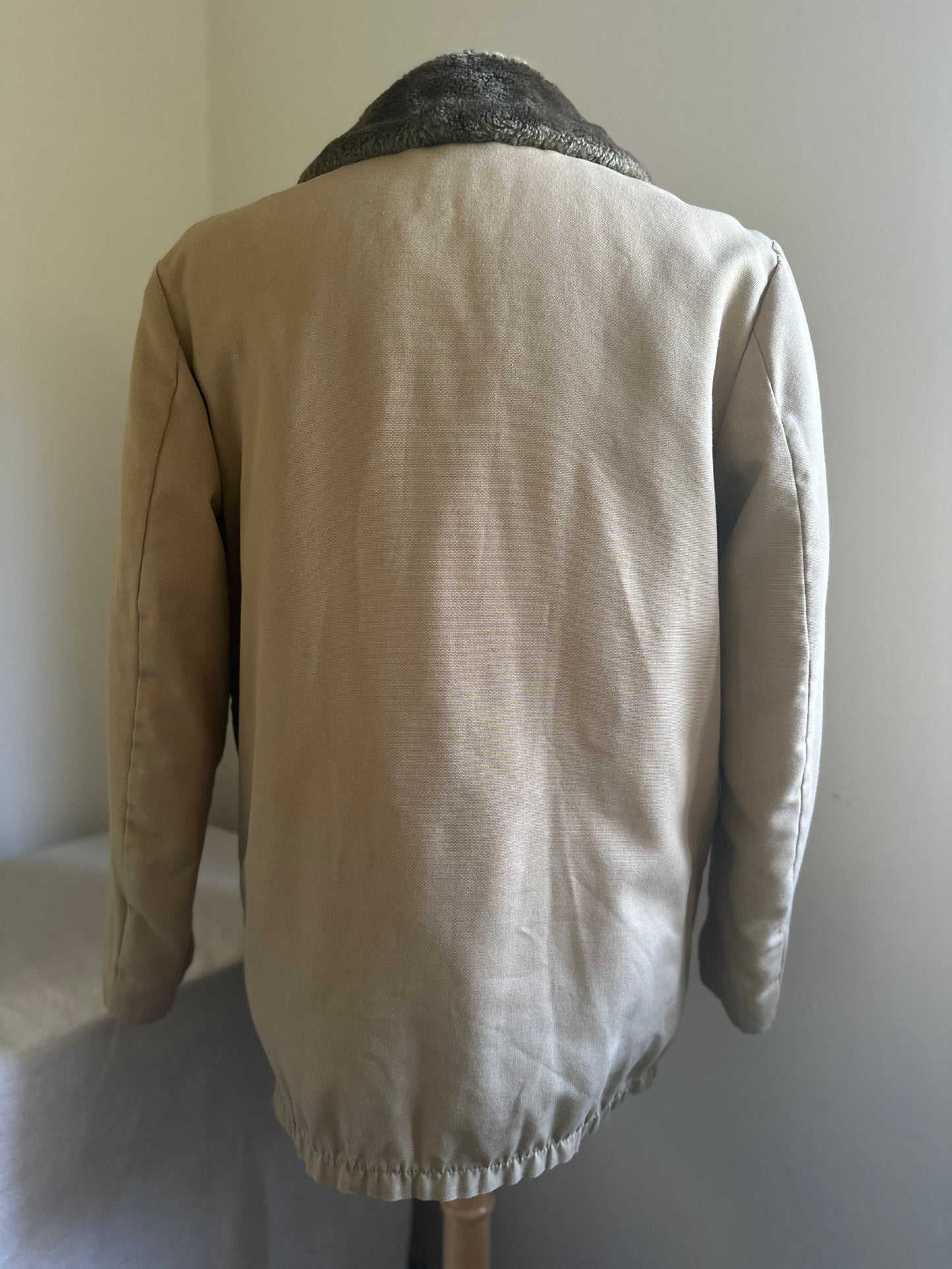 Shanhouse Khaki Fur-lined Jacket