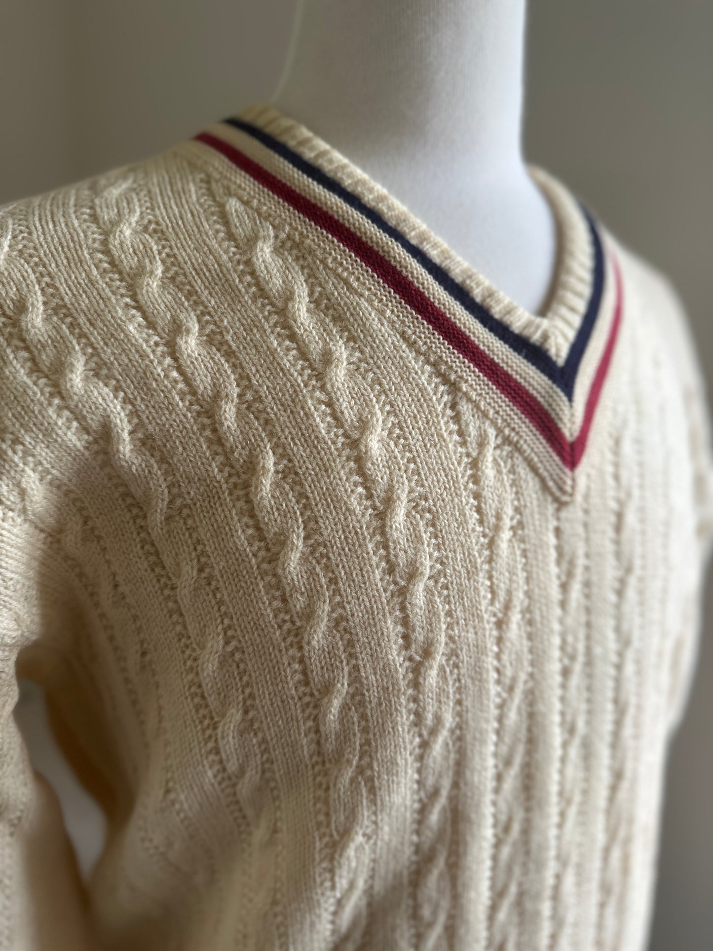 Fashion Hill Cream Wool Cricket Sweater