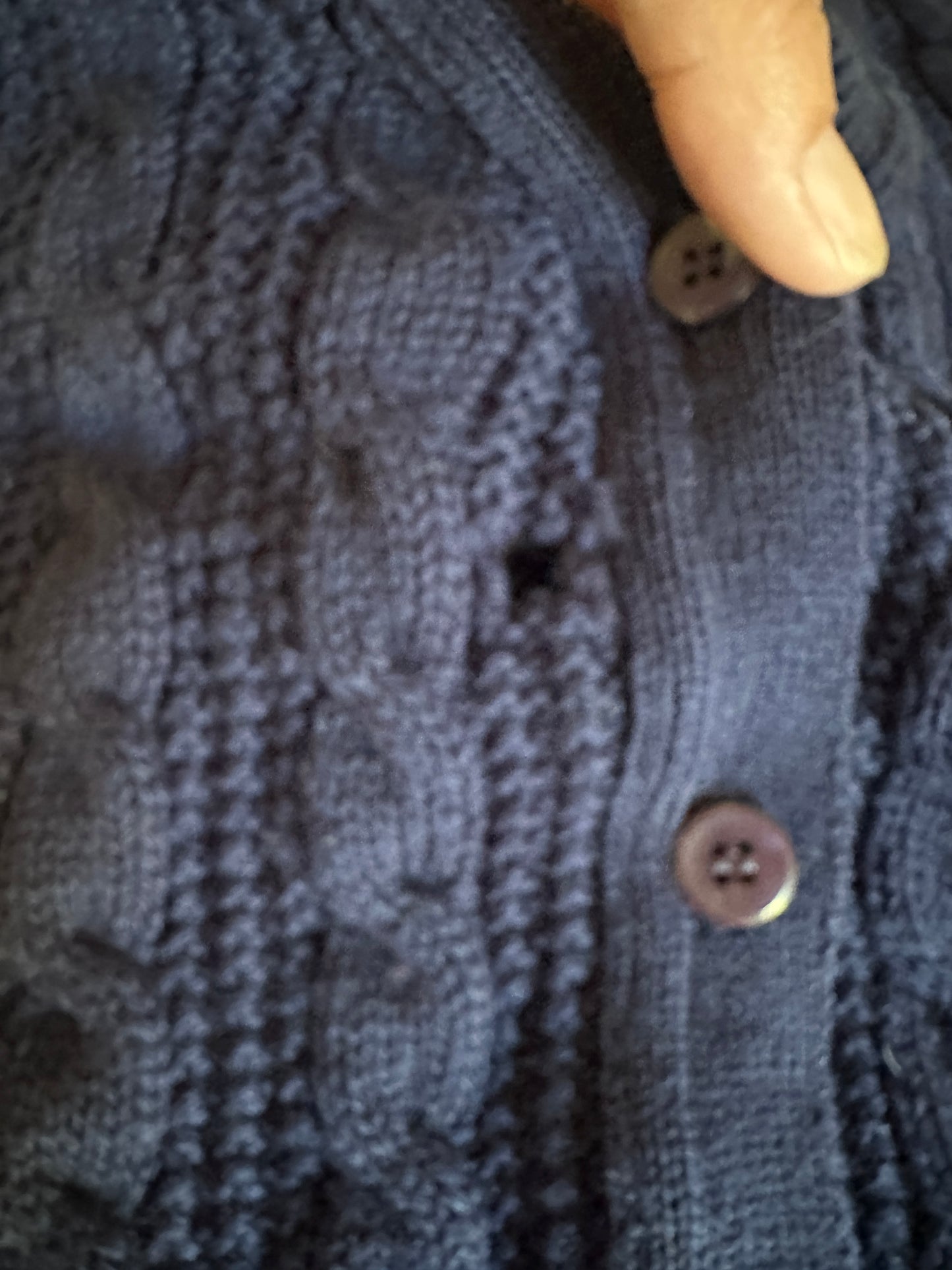 Navy Pendleton Button Up Wool Vest