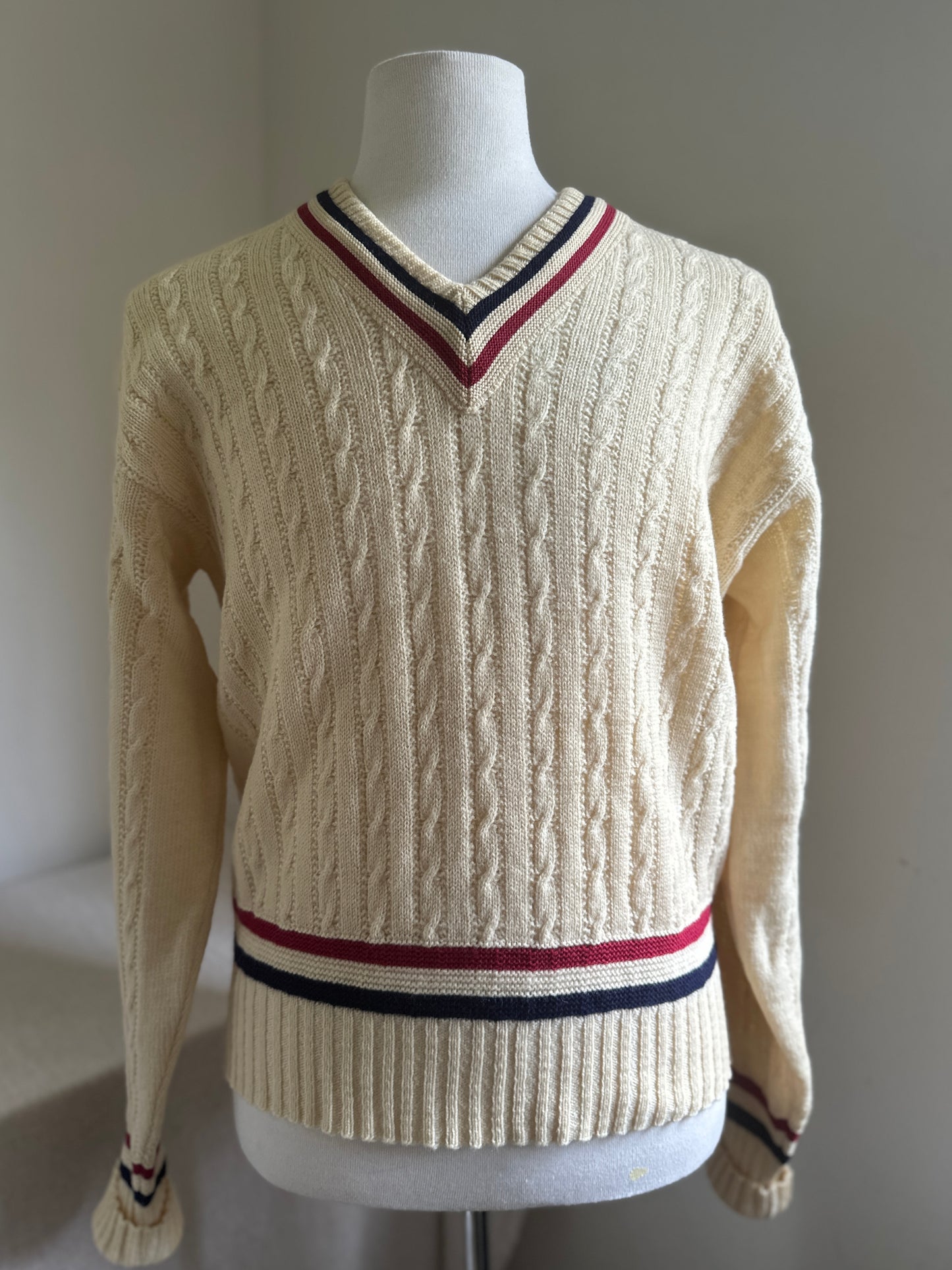 Fashion Hill Cream Wool Cricket Sweater