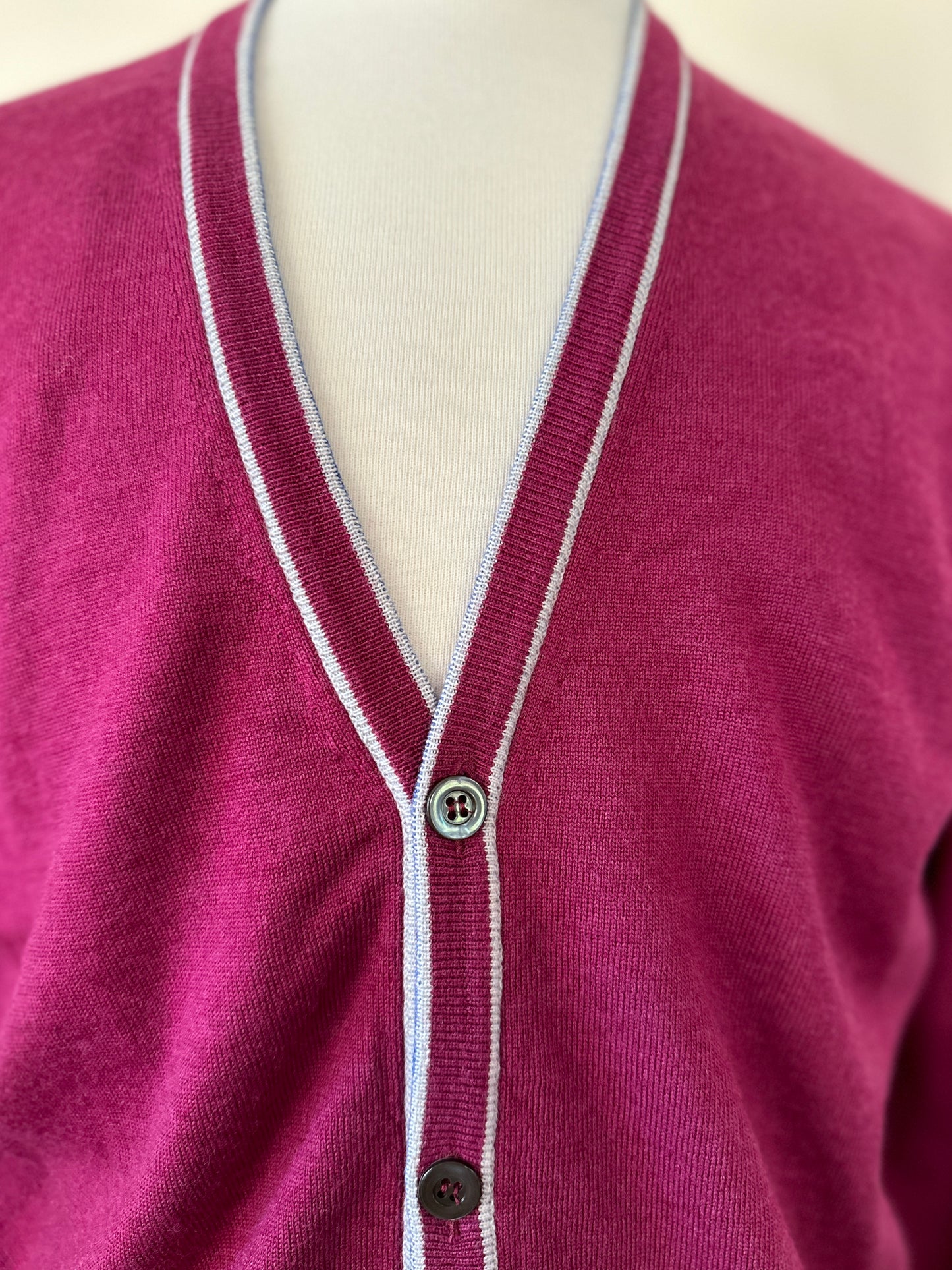 Duchamp London Raspberry Cardigan