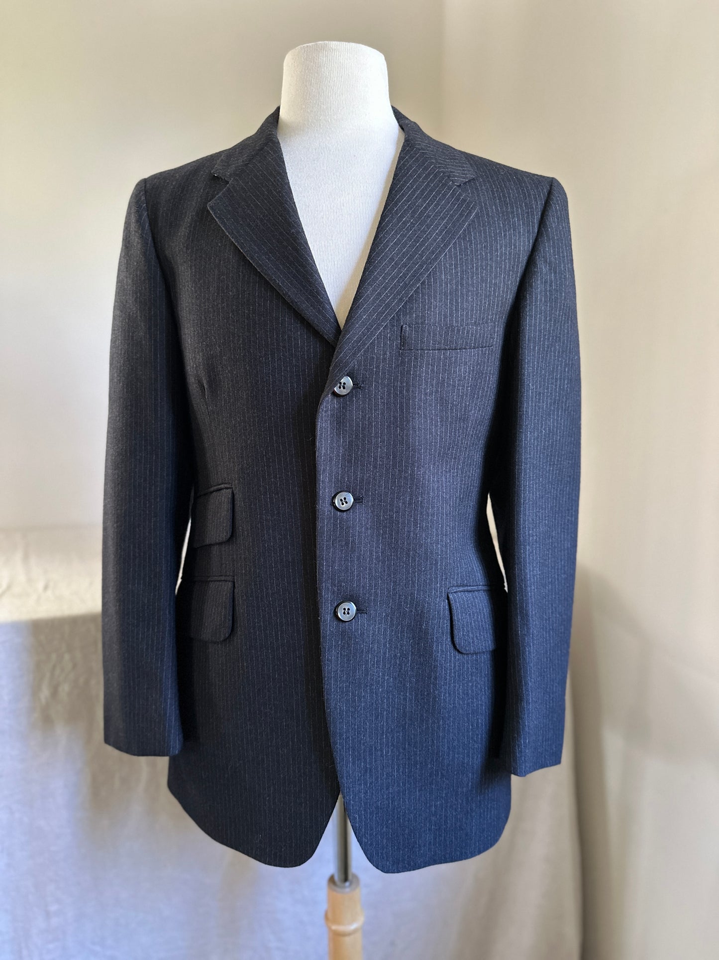 Alexandre Charcoal Pin-Stripe Jacket