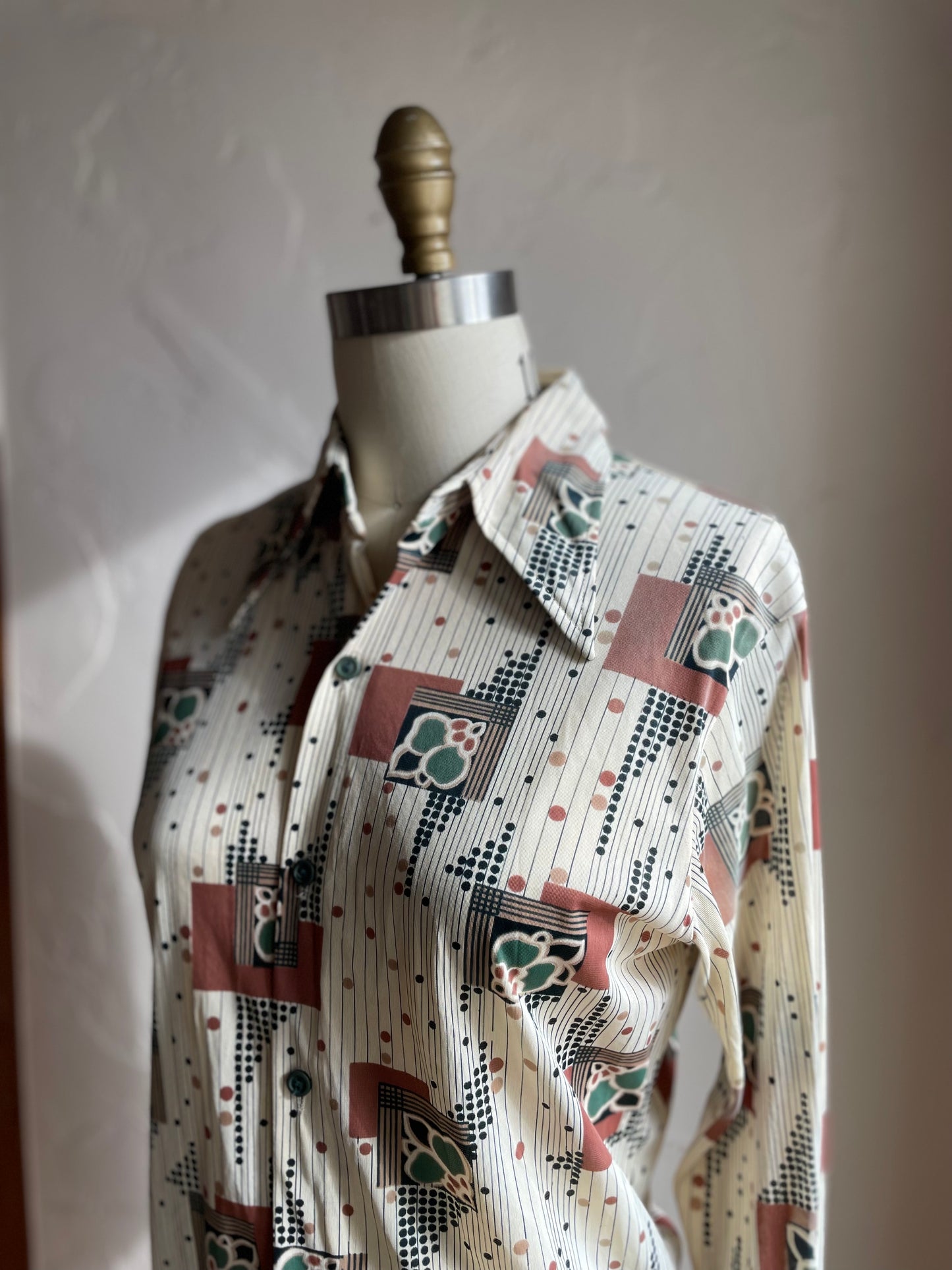 Abstract Jazzy Button-Down