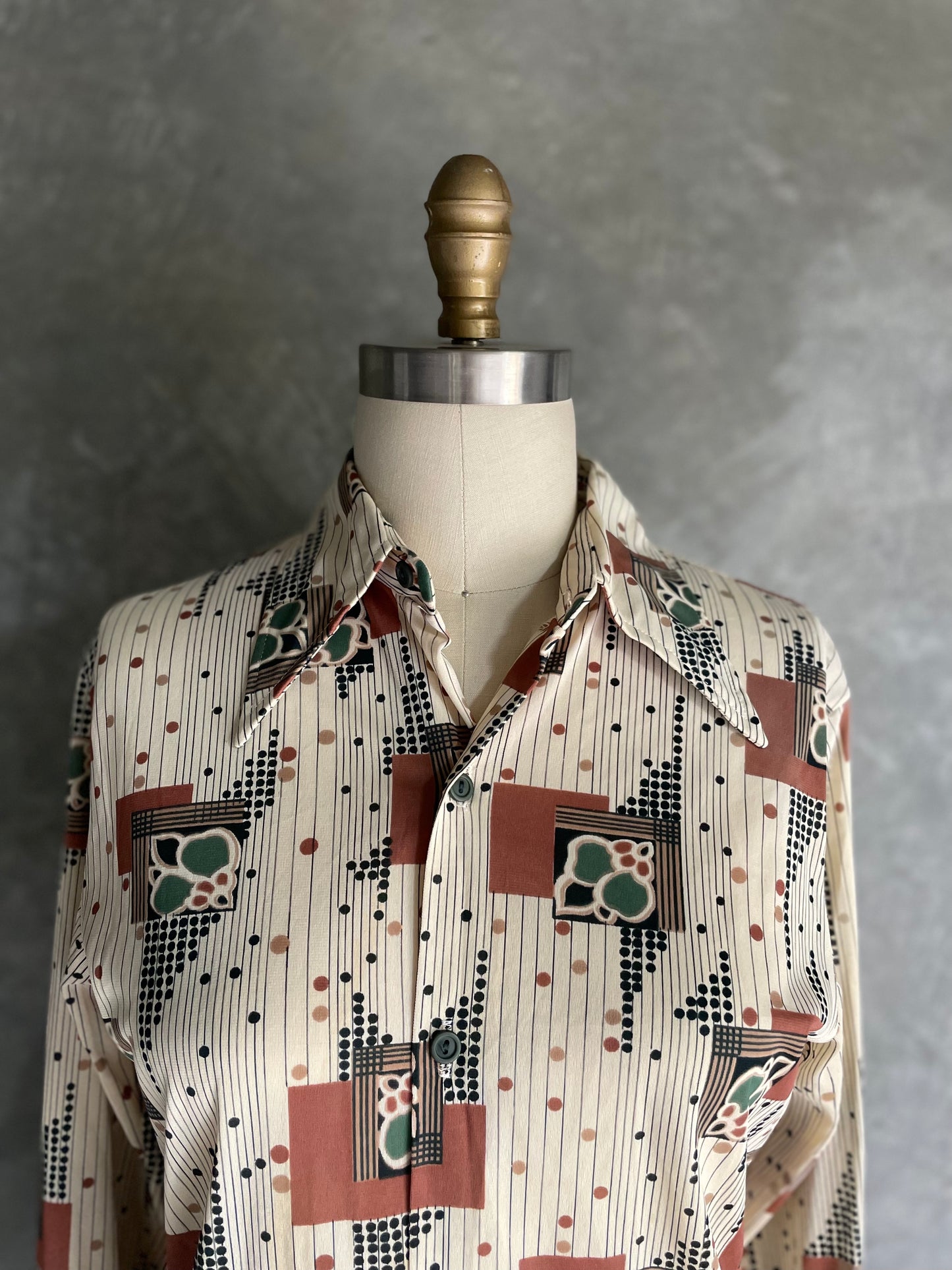 Abstract Jazzy Button-Down