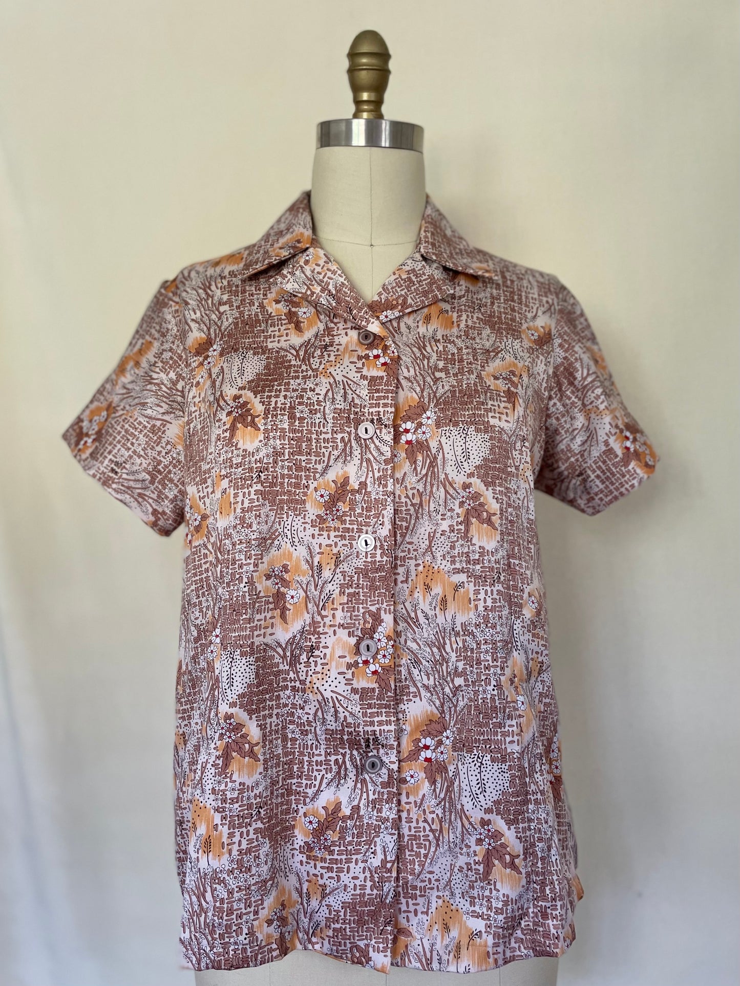 Subtle Cotton Short-Sleeved Button-Up
