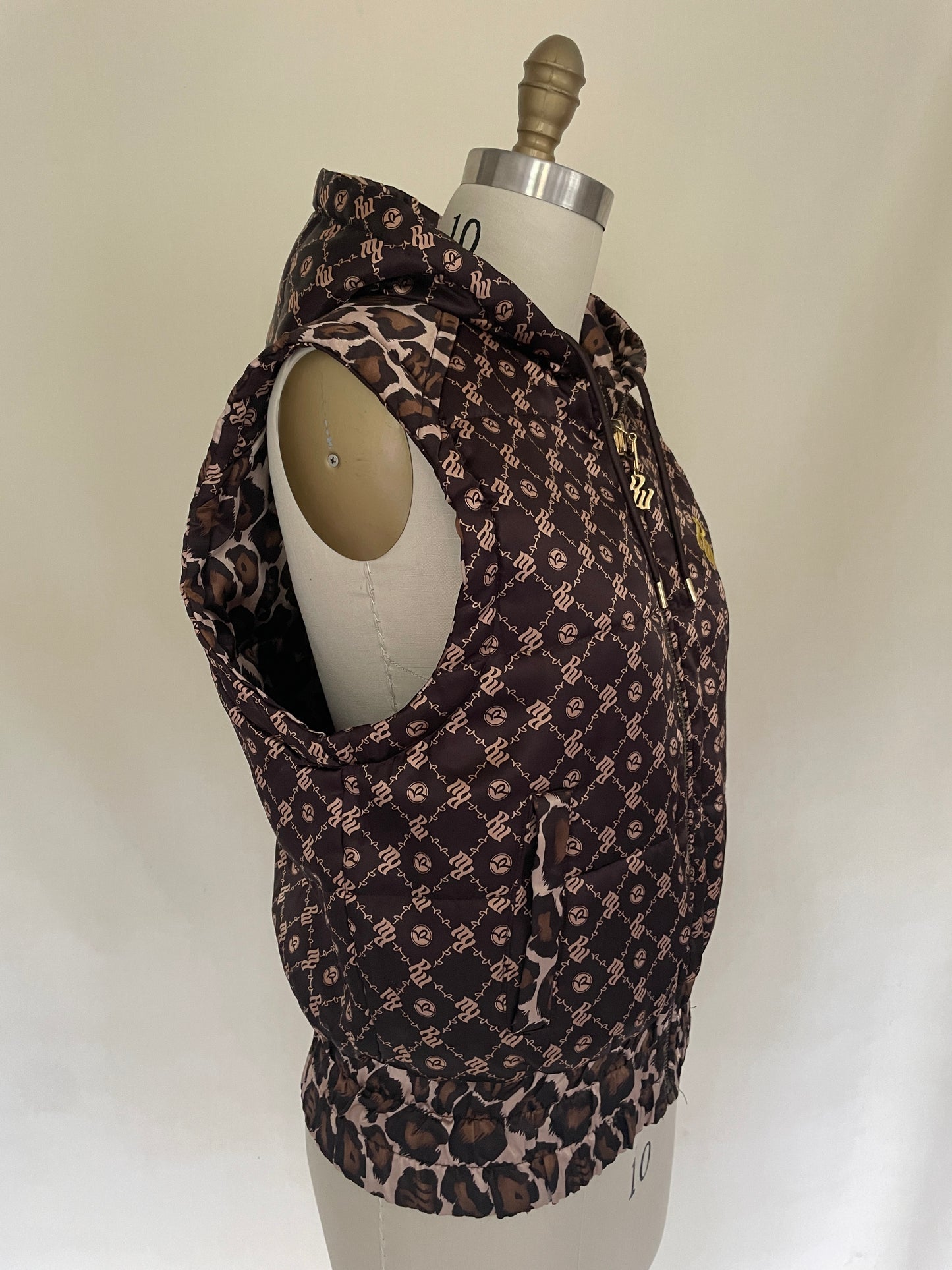 Glam Cheetah Puffy Vest