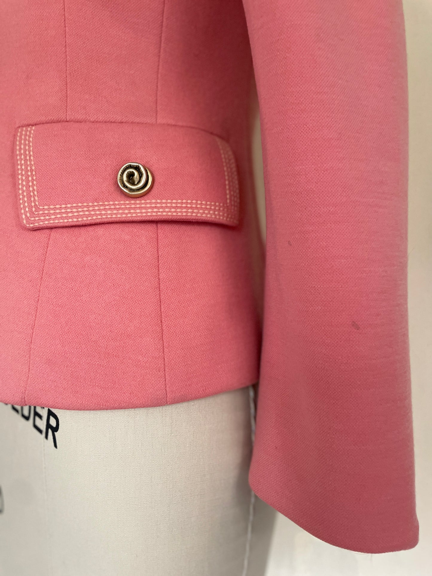Pink button up blazer