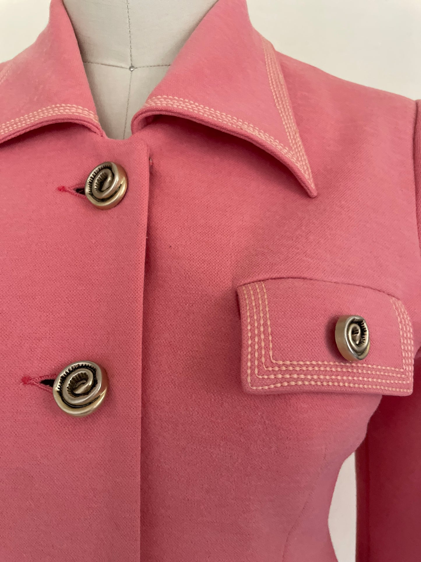 Pink button up blazer