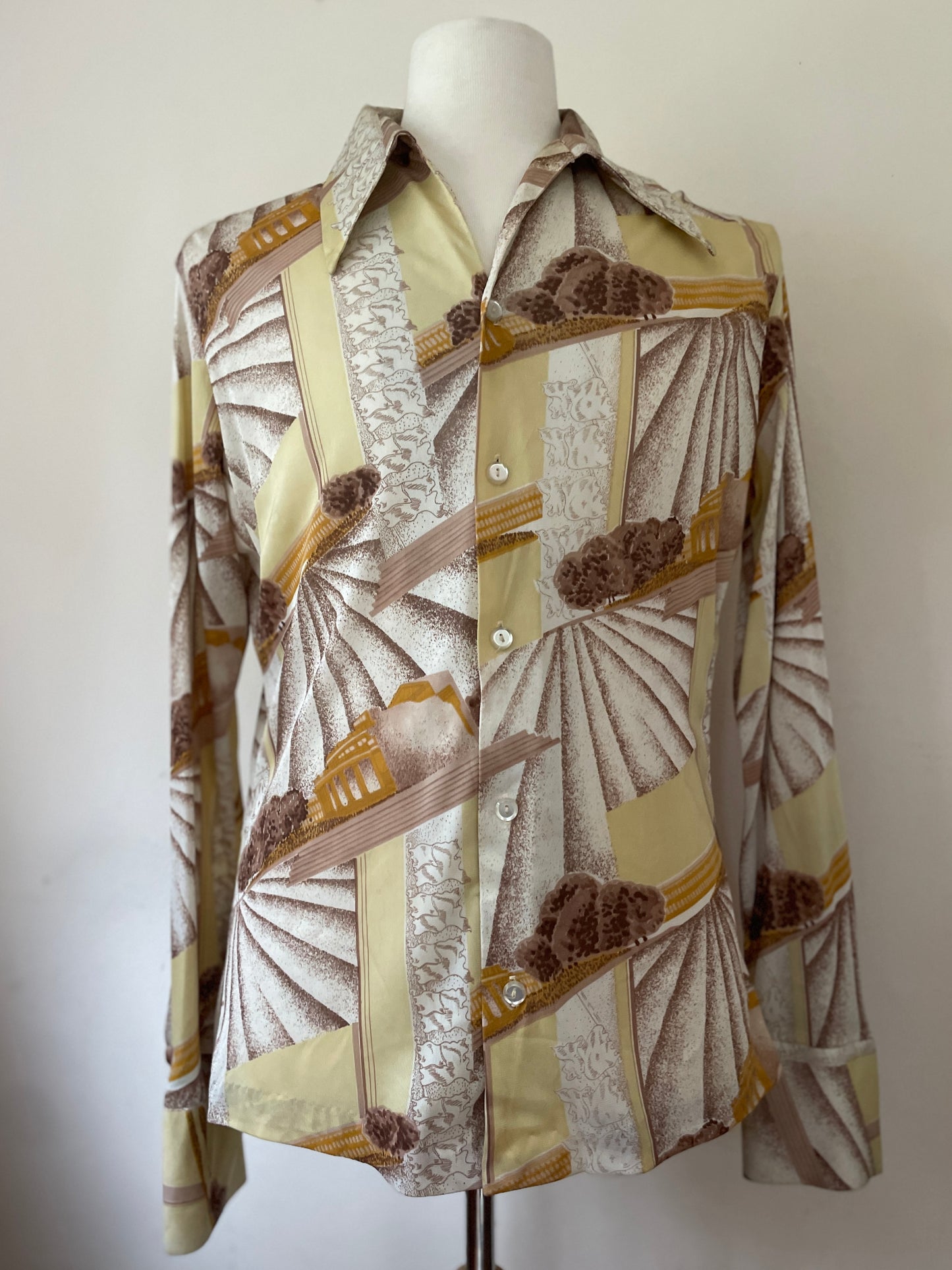 Victory Sunrise Satin Disco Shirt