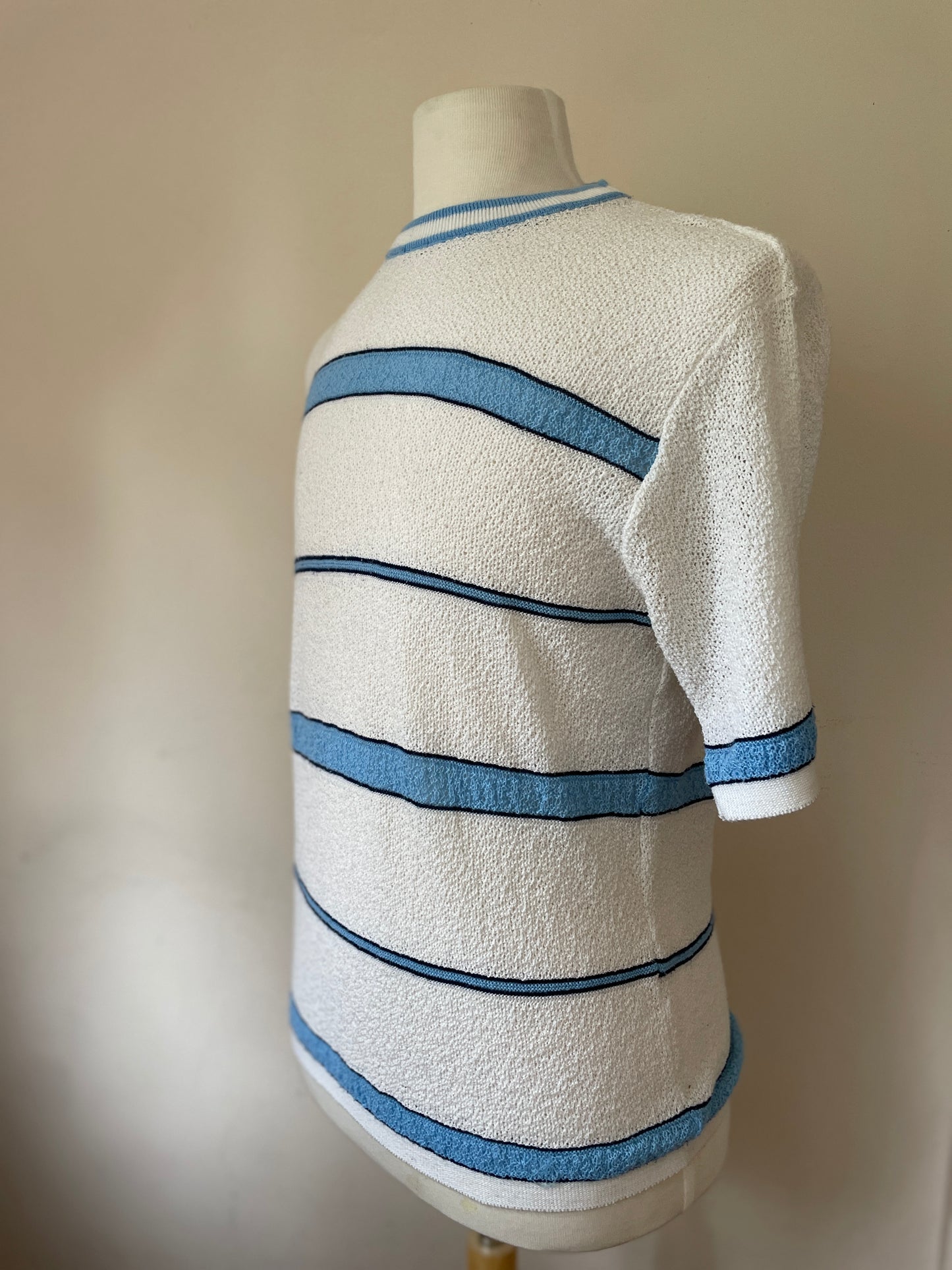 Polyester Stripe Short Sleeve