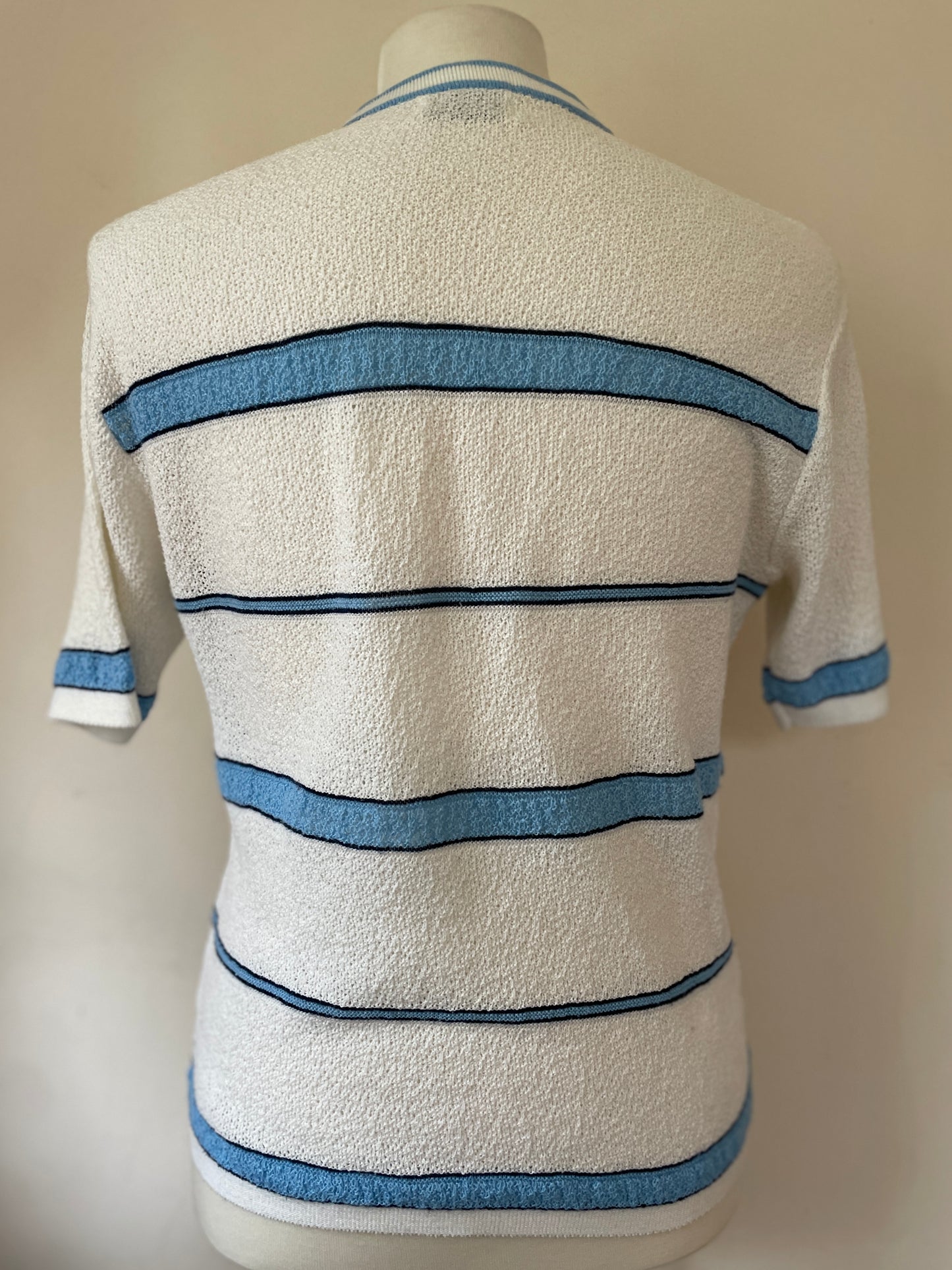 Polyester Stripe Short Sleeve
