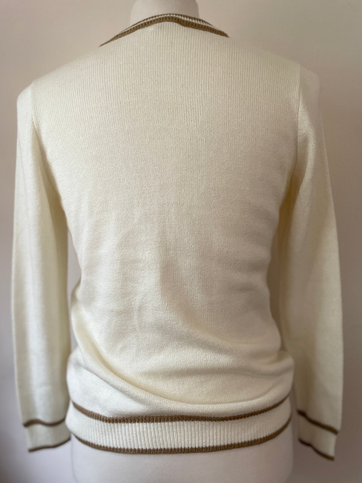 Classic V-Neck Tennis Sweater