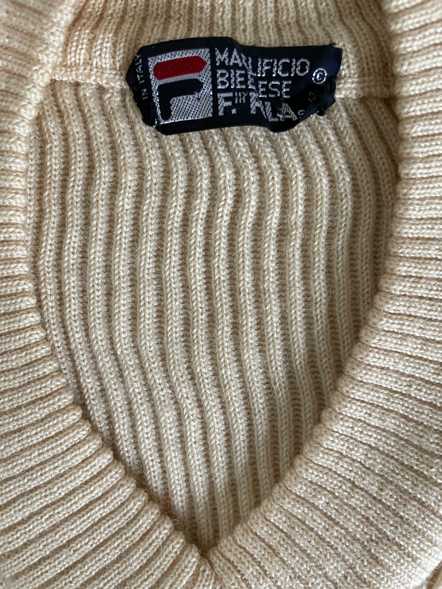 Fila Wool Cream Sport Sweater