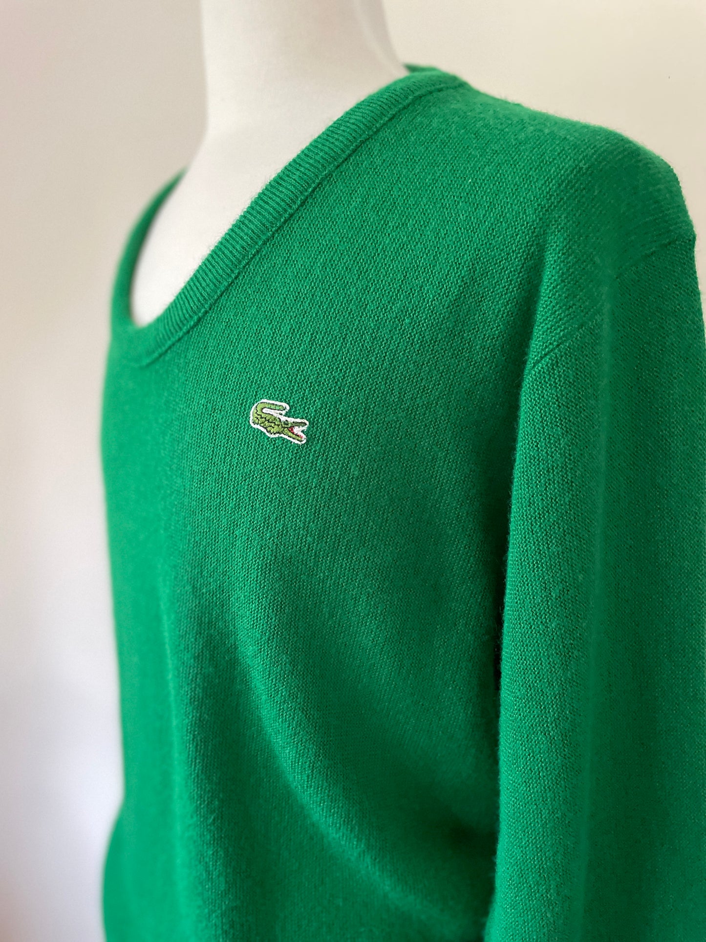 Izod Lacoste Rounded Neck Kelly Green Sweater
