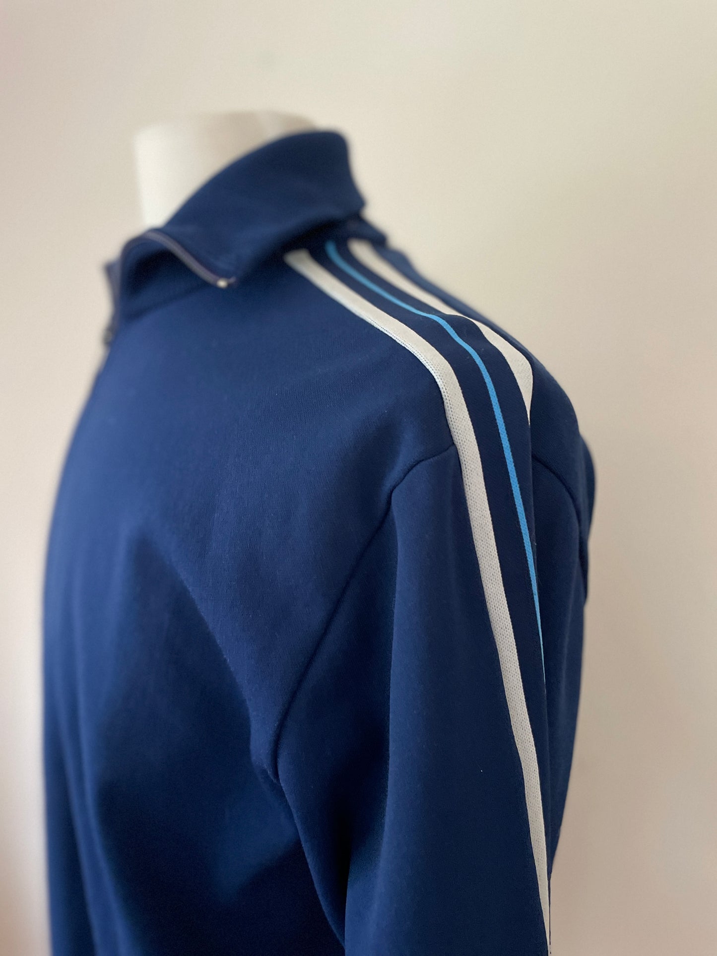 Striped High Collared Track Jacket