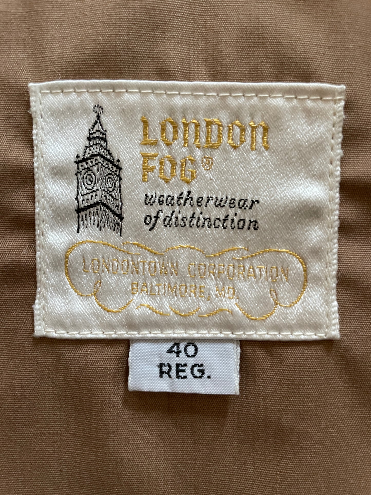 Classic London Fog Khaki Bomber