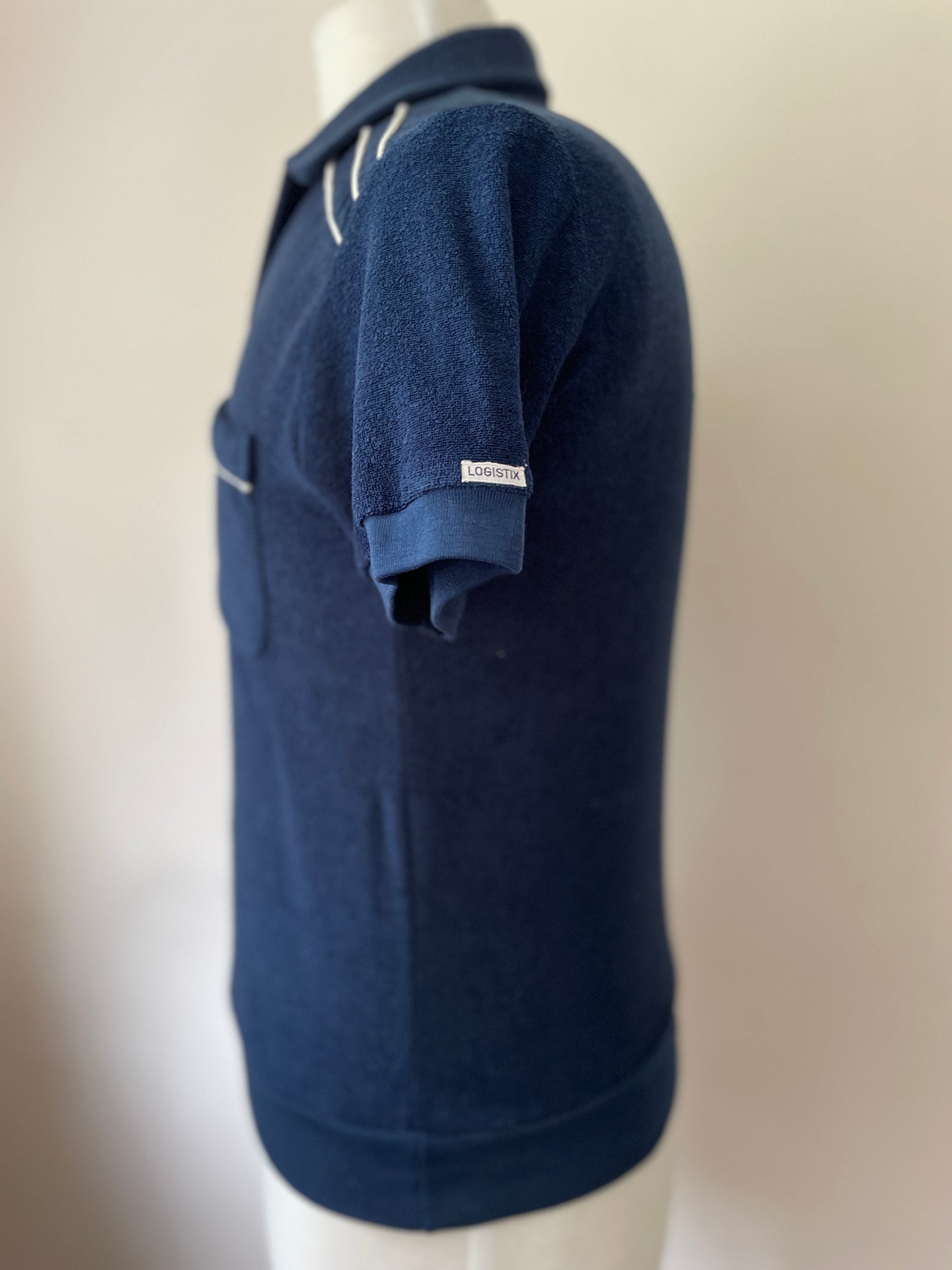 Terry Cloth V-Neck