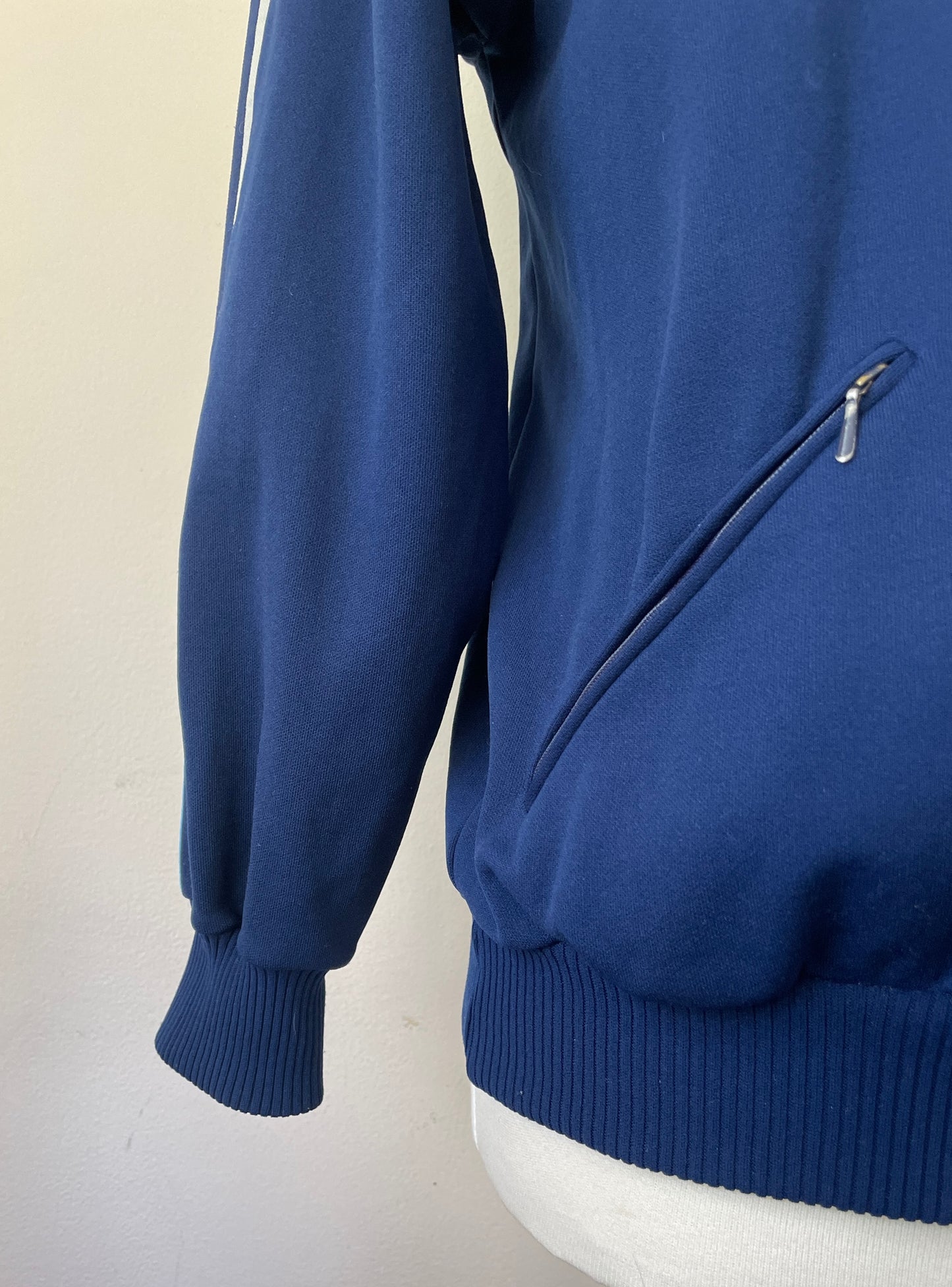 Striped High Collared Track Jacket