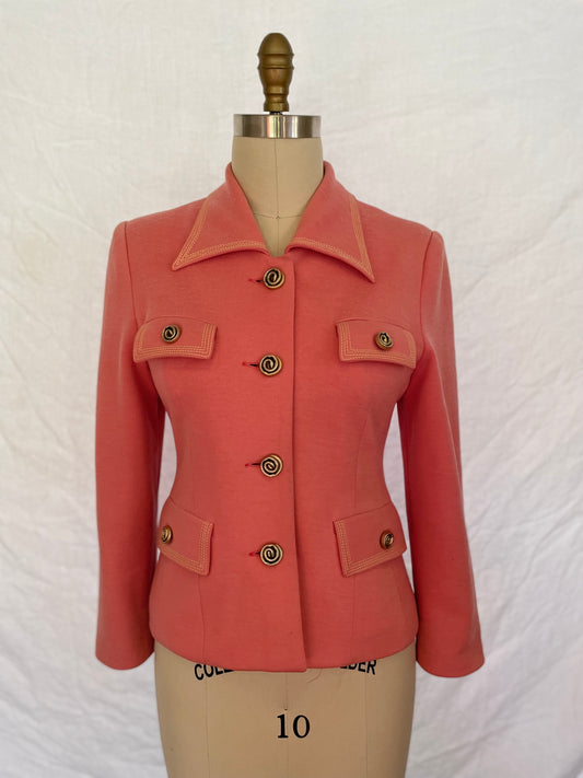 Pink button up blazer